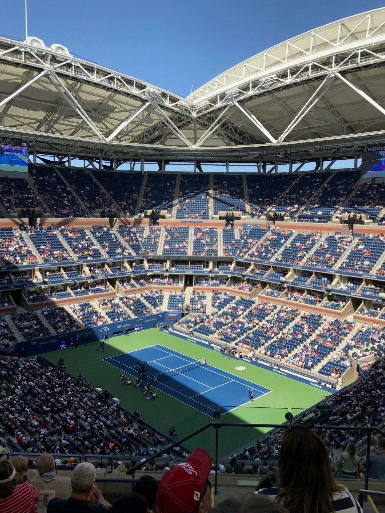 Repaired Tennis Court at Professional Tennis Tournament