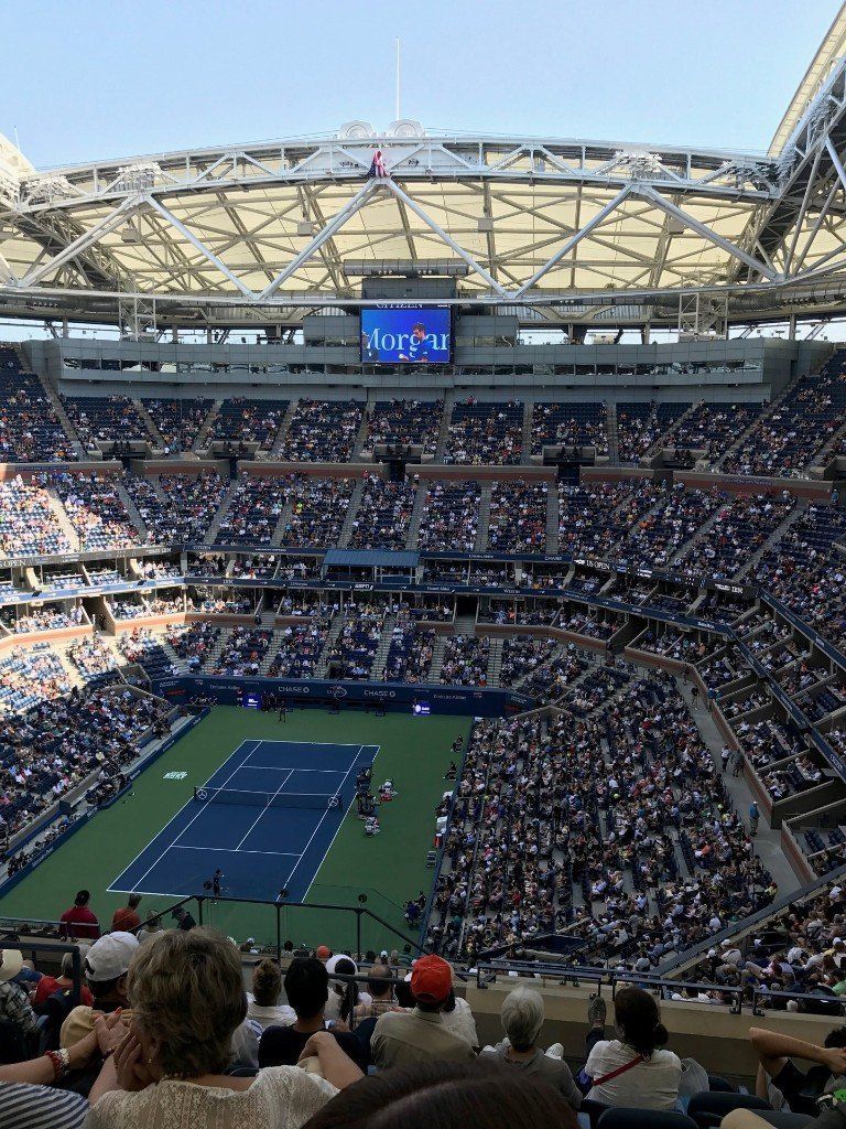 Resurfaced Tennis Court at US Open Tournament
