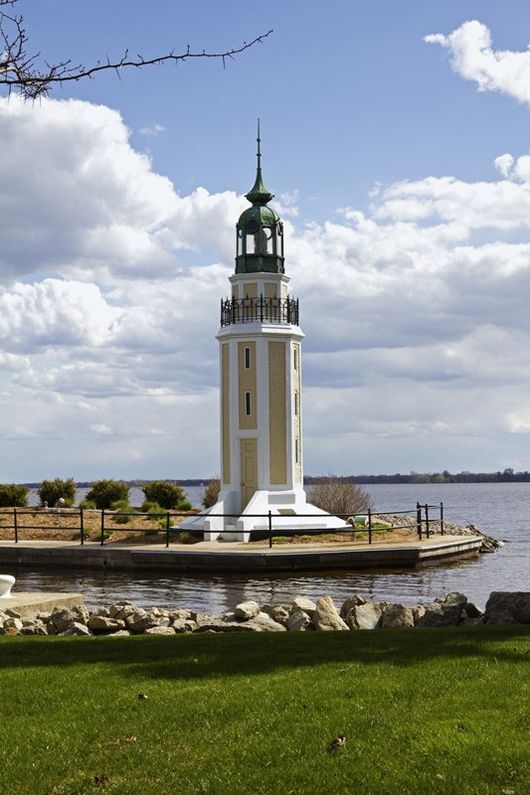 light house structure on the water