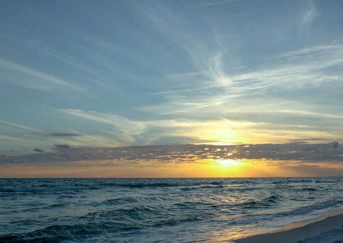 sunset at a beach
