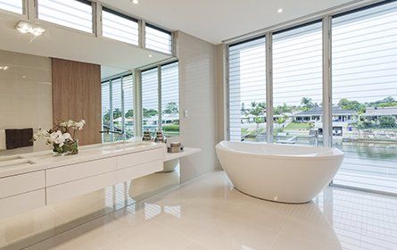 view of a bathroom with tile flooring