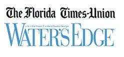 The logo for the florida times union water 's edge