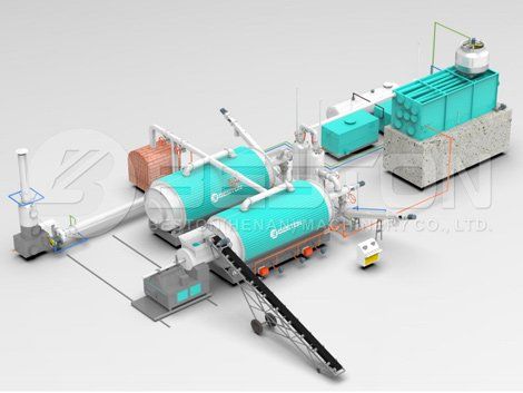 waste rubber recycling machine
