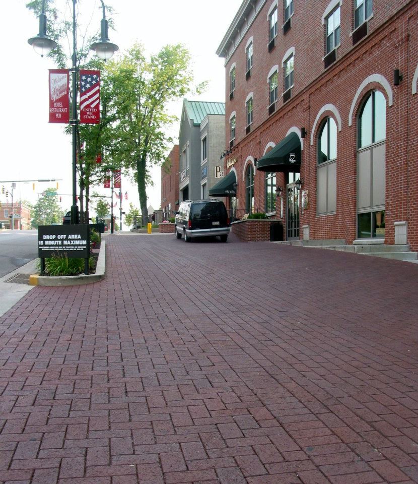 brick driveway