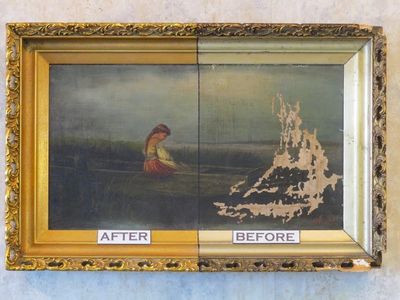 Picture Framing — Before And After Restoration in Williamsport, PA Picture Framing — Before And After Restoration in Williamsport, PA