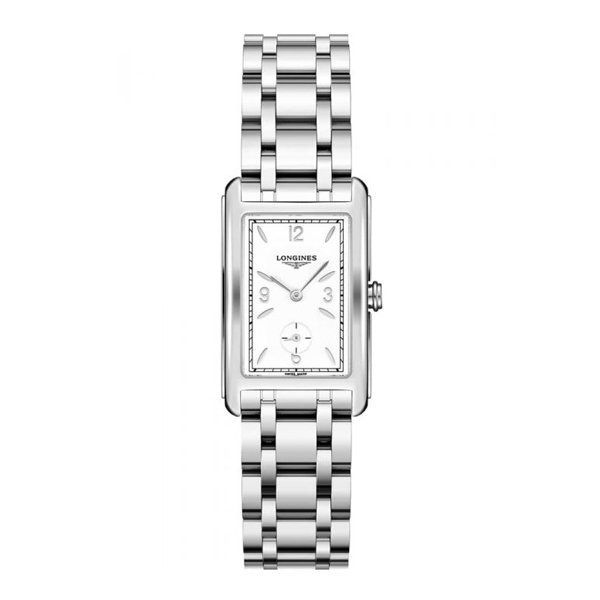 LONGINES DOLCE VITA WHITE DIAL SILVER BRACELET WATCH LONGINES DOLCE VITA WHITE DIAL SILVER BRACELET WATCH