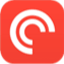 Pocket Casts A red square with a white circle in the middle.