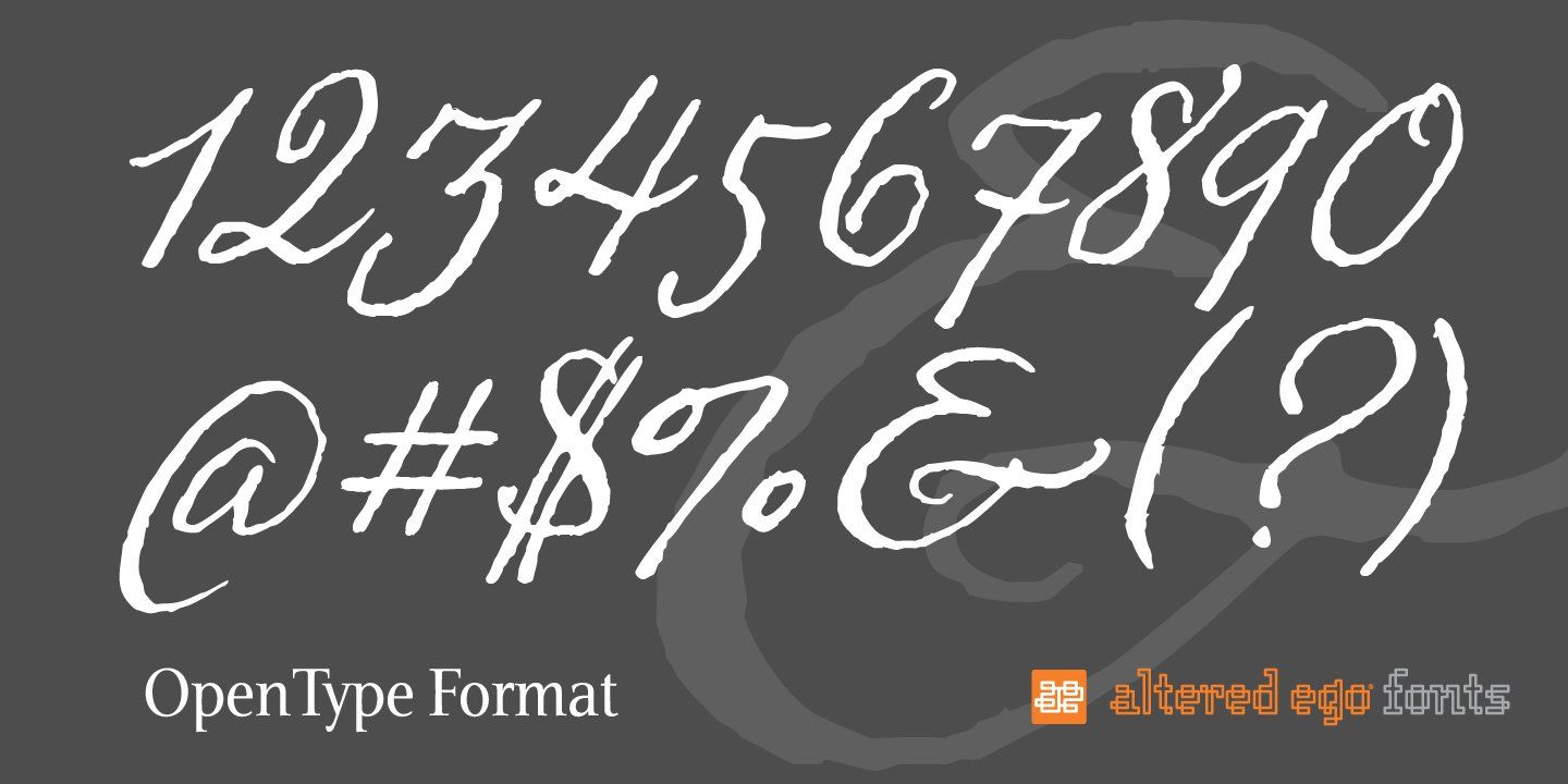 Prosperity AE Numbers and Glyphs