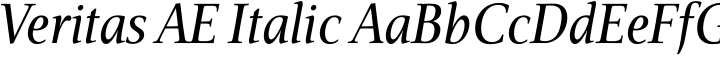 Veritas Italic Bible Narrow Width Font Altered Ego Brian Sooy