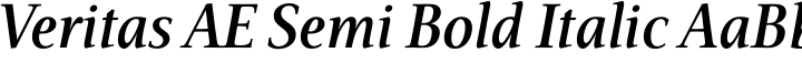 Veritas Semibold Italic Bible Narrow Width Font Altered Ego Brian Sooy