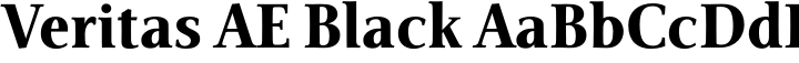 Veritas Black Narrow Width Font Altered Ego Brian Sooy