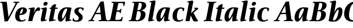 Veritas Black Italic Bible Narrow Width Font Altered Ego Brian Sooy