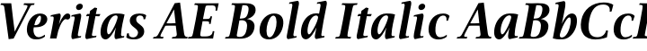 Veritas Bold Italic Bible Narrow Width Font Altered Ego Brian Sooy