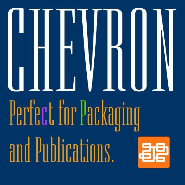 Chevron Fonts from Altered Ego Fonts