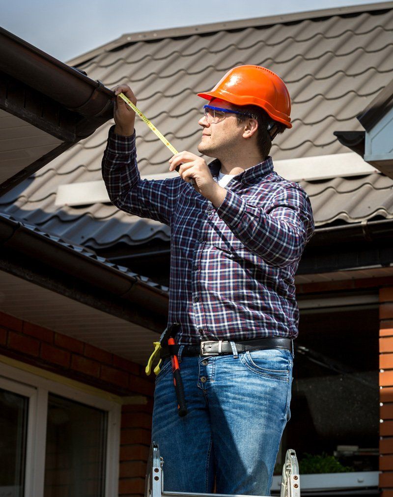 Measuring Gutters — Dallas, TX — Hard Roofing