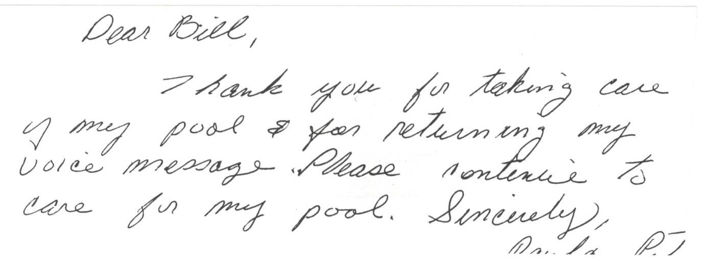 Customer2 — Pool Equipment in Narberth, PA
