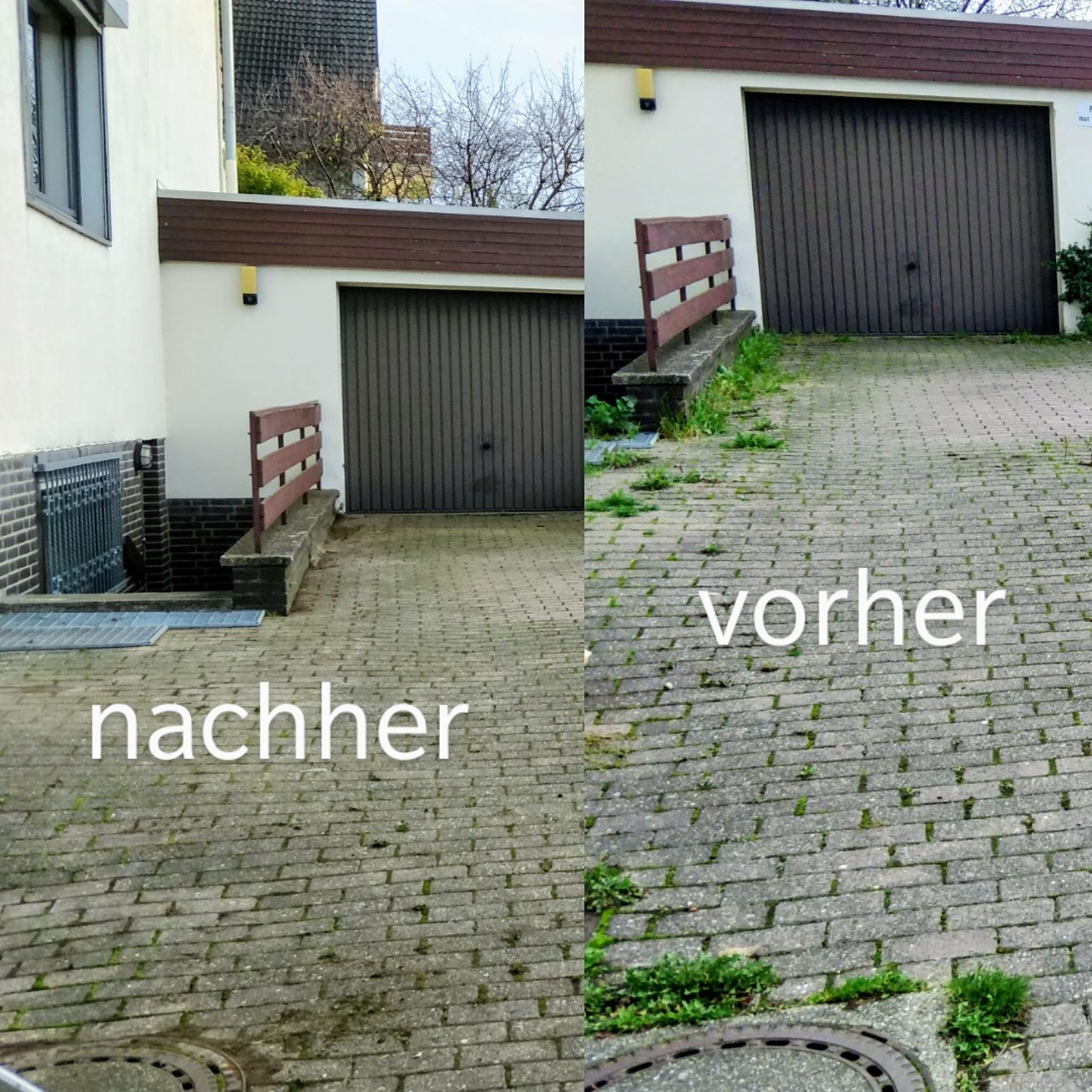 Garten und Einfahrt gereinigt