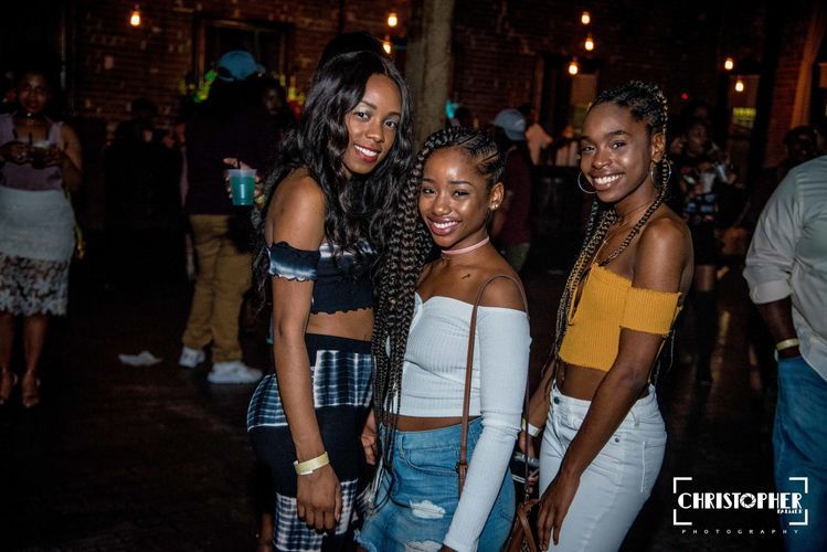 girls having fun at a private party