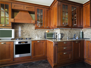 Brown Cabinet Kitchen - Installation in Springfield, OR Brown Cabinet Kitchen - Installation in Springfield, OR