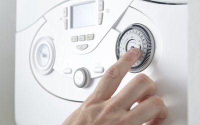 boiler being serviced