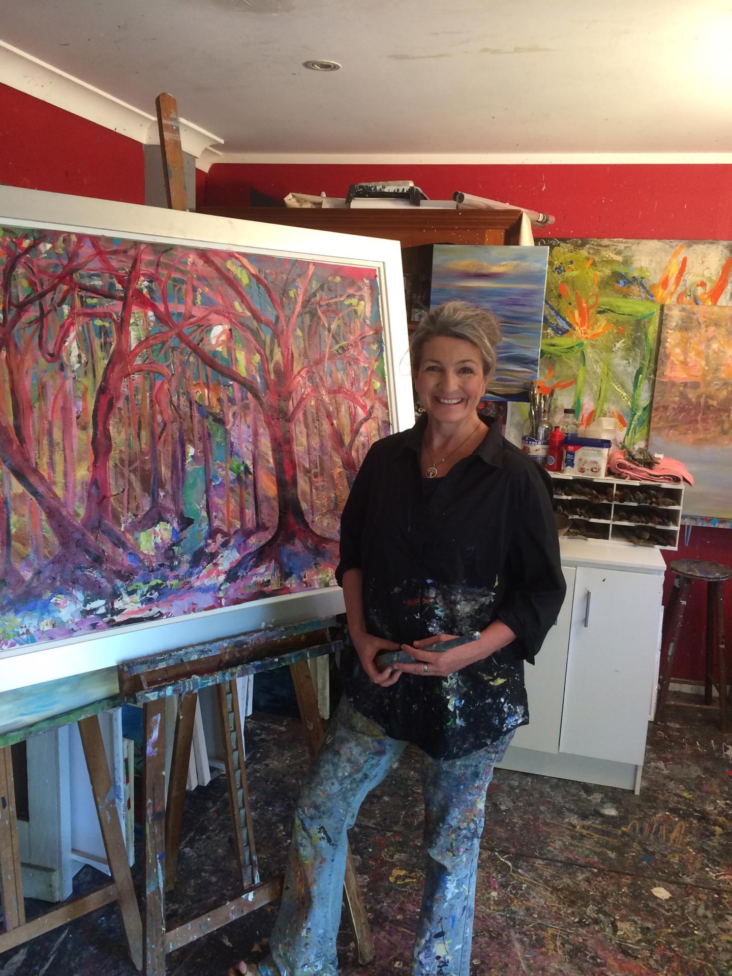 artwork and lady