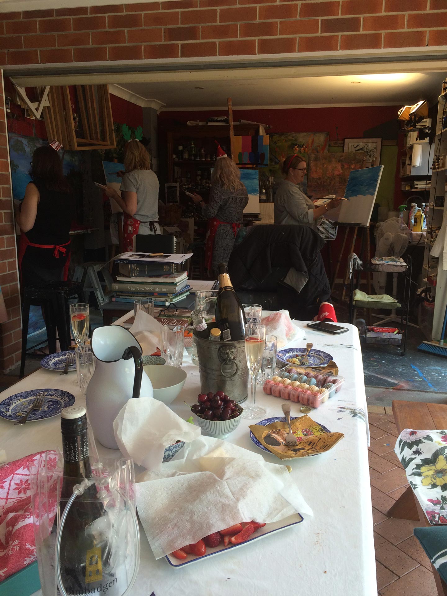 artists doing artwork