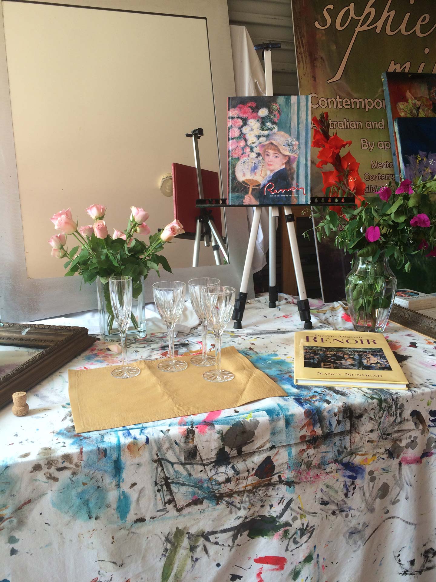 artwork and glasses