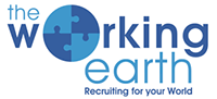 The logo for the working earth recruiting for your world.