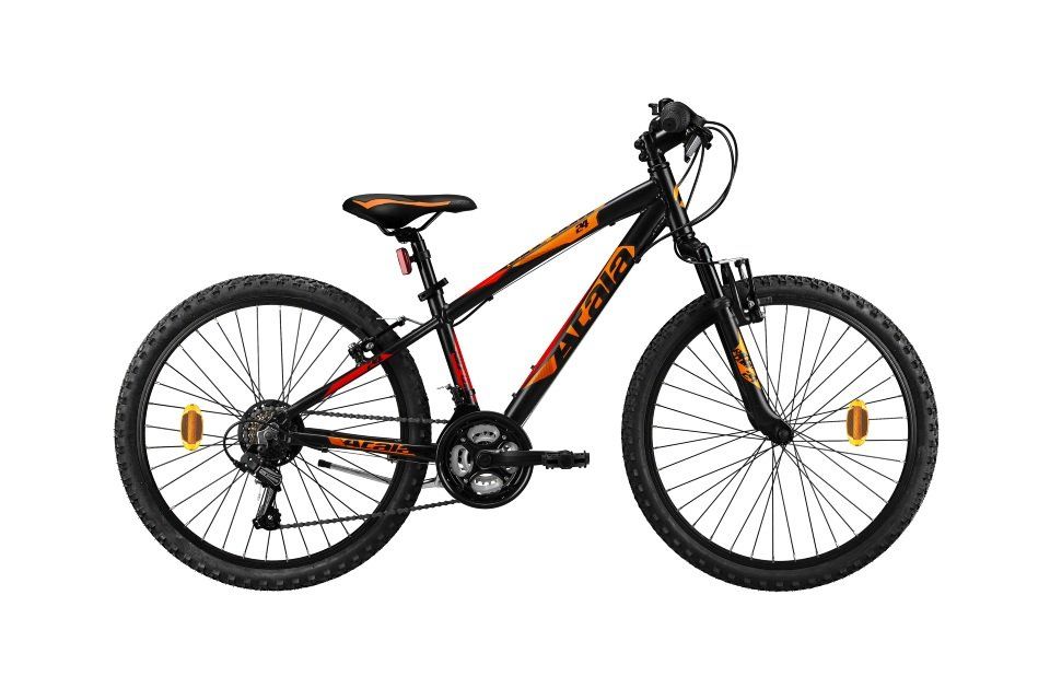 bici junior nera e arancione