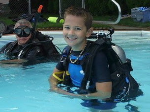 kid scuba