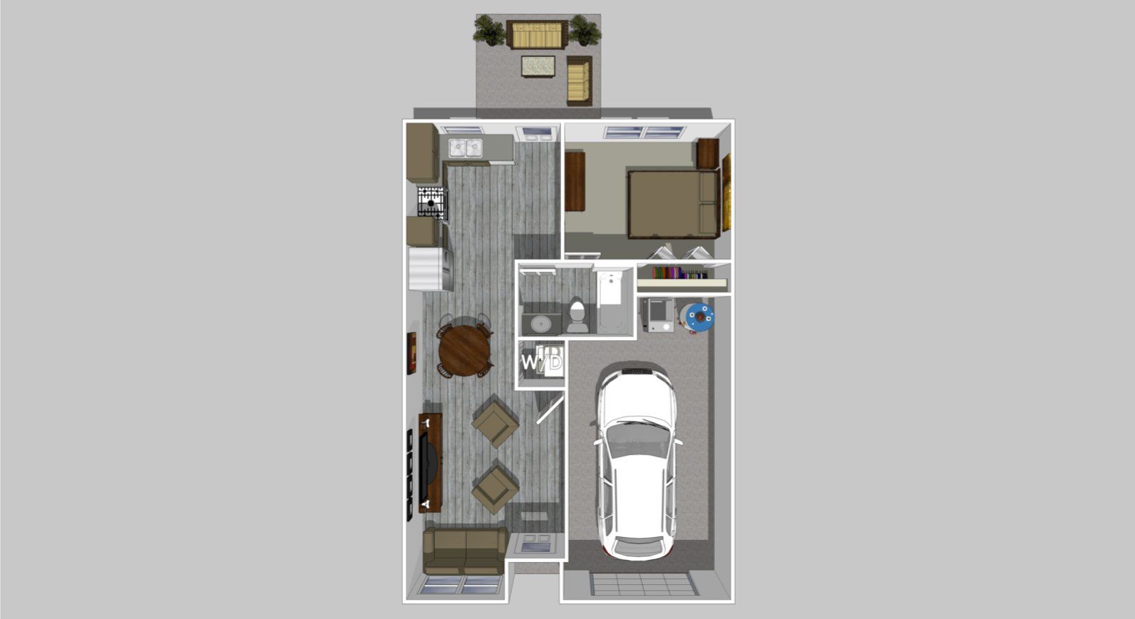 Ranch B Floor plan