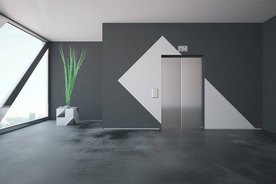 ascensore moderno e minimale