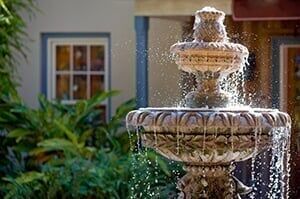 Beautiful garden fountain