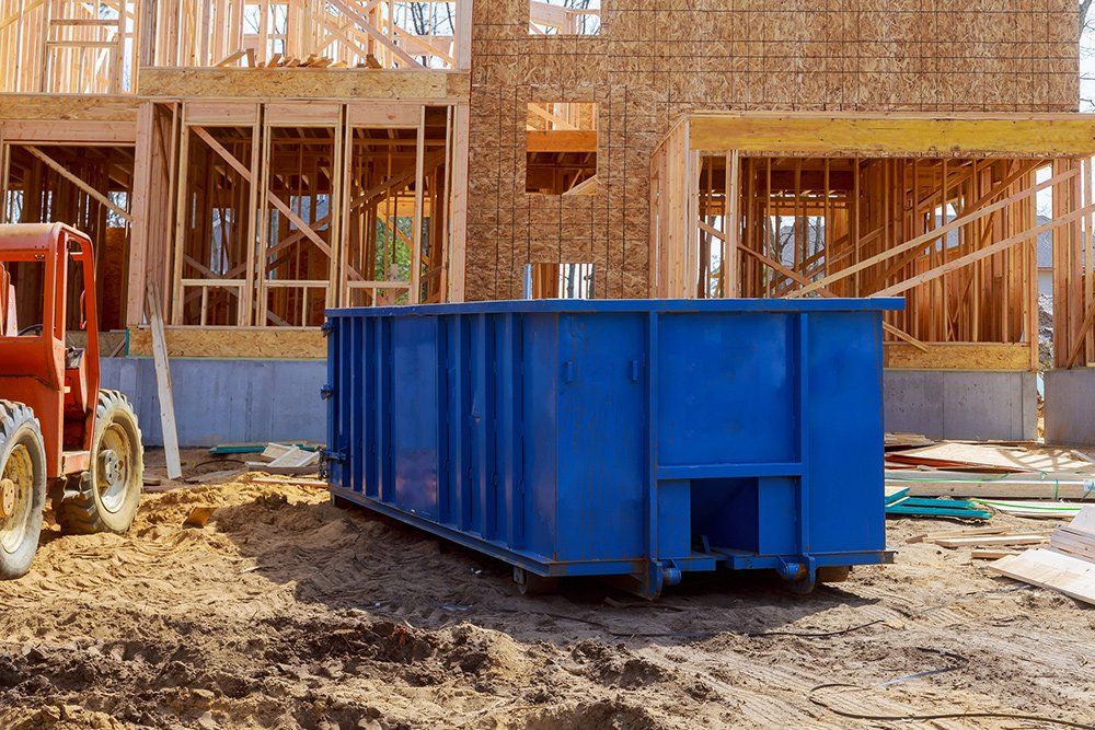 Dumpsters — Blue Large Garbage Bin in Staten Island, NY