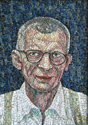 mosaic representing company holder