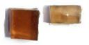 cubetto trasparente color marrone chiaro