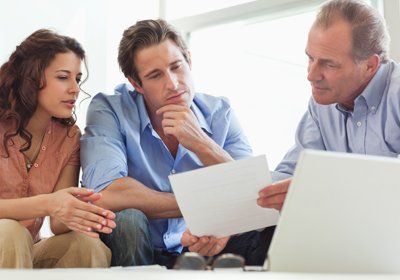 a couple seeking expert advice