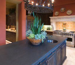 Kitchen Island With Black Counter top - Ontario, CA Kitchen Island With Black Counter top - Ontario, CA