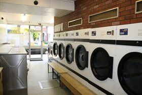 Walk-in launderette - Nottingham, Nottinghamshire - Calsteph Laundry Services - Washing machines Walk-in launderette - Nottingham, Nottinghamshire - Calsteph Laundry Services - Washing machines