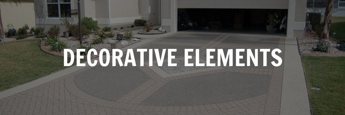 Concrete driveway with the word 