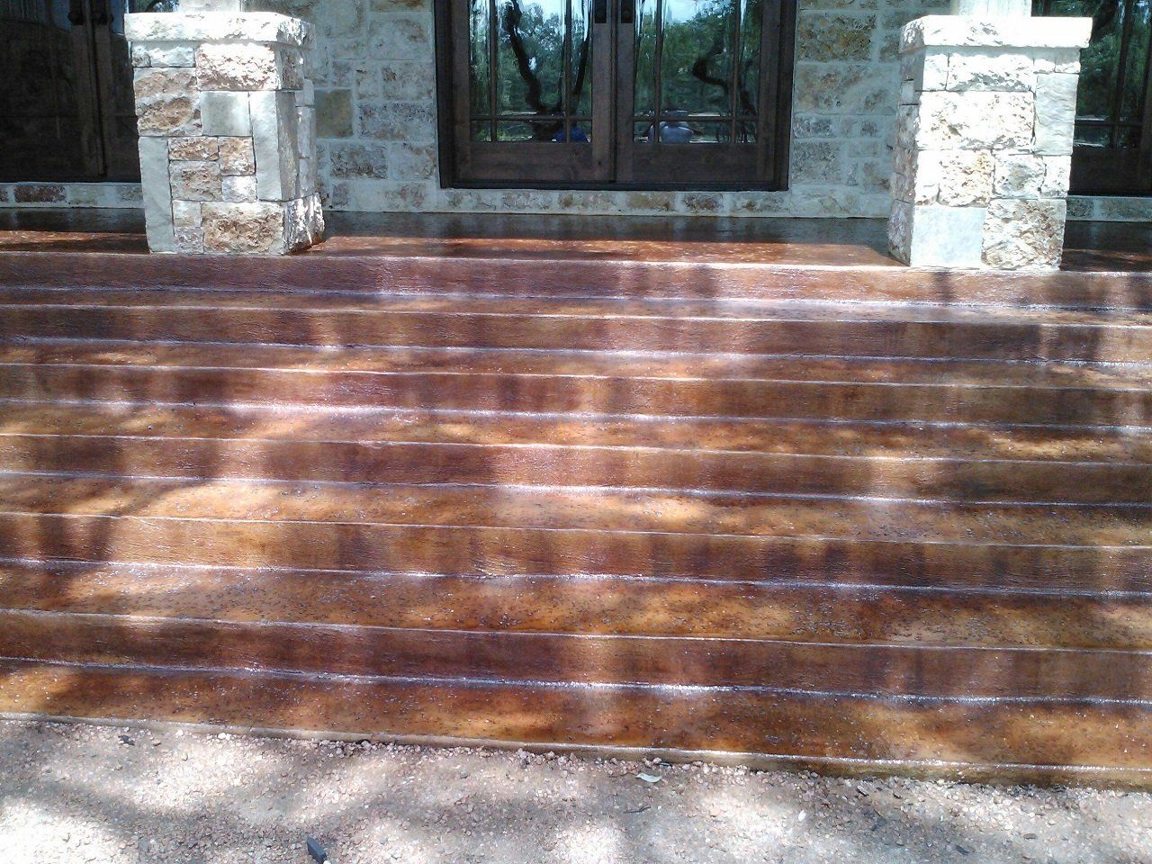 Wooden Steps — Helotes, TX — Easter Concrete Contracting