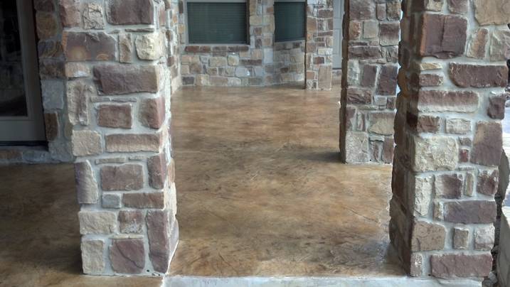 Classic Brick Columns — Helotes, TX — Easter Concrete Contracting