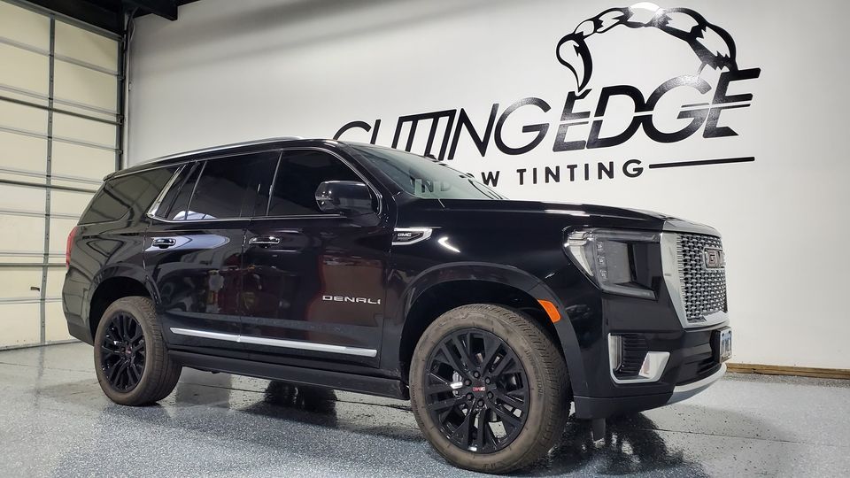 Black Tinted Car — Elgin, IL — Cutting Edge Window Tinting