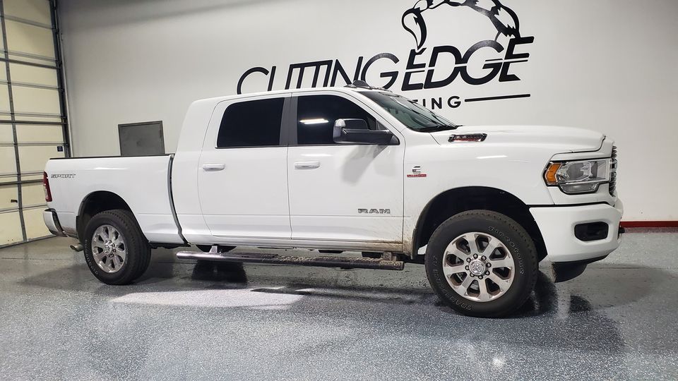 White Pick-up Car — Elgin, IL — Cutting Edge Window Tinting