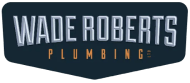 A logo for wade roberts plumbing is shown on a white background.