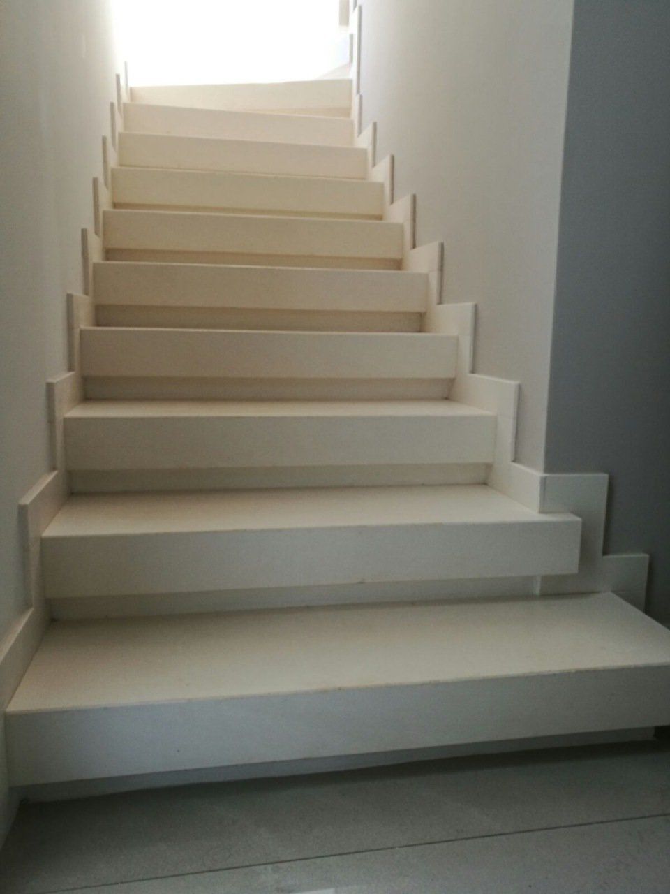 White staircase