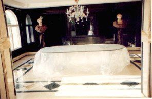 Inlaid marble floor - Beverly Hills
