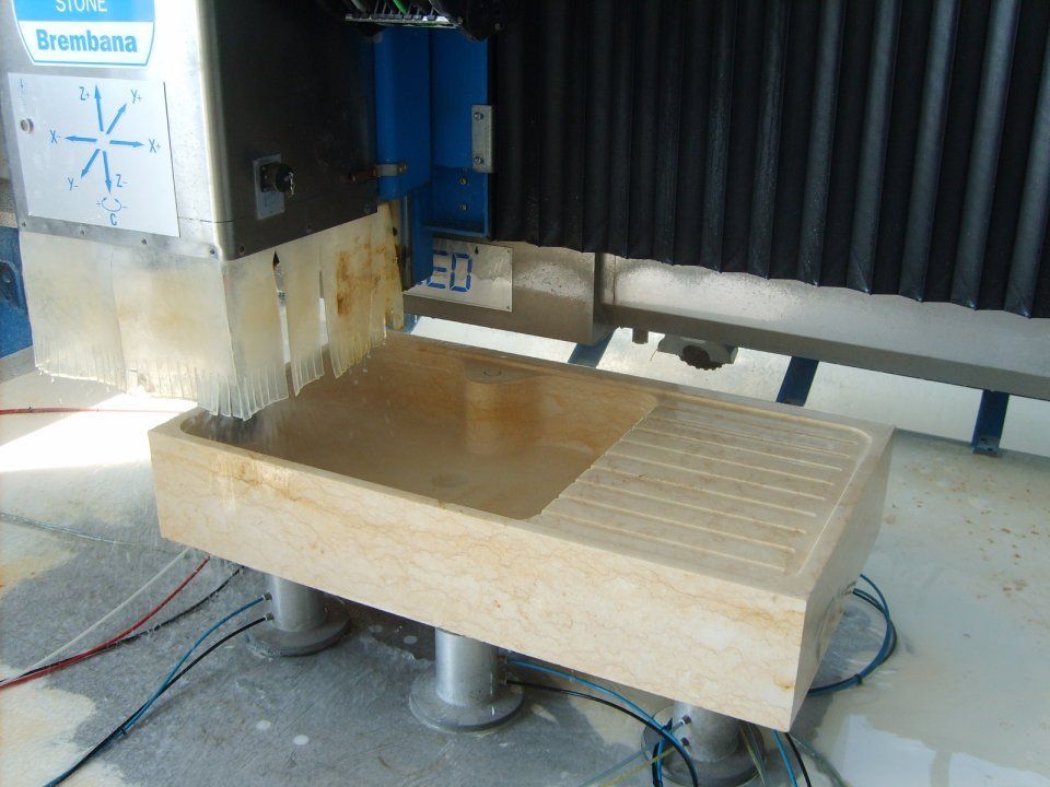 Carved stone basin 2