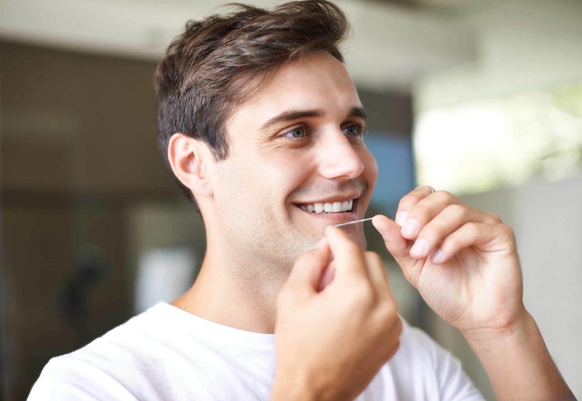 Guy is Flossing