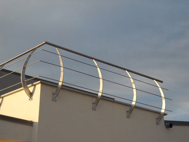 ringhiera in acciaio per terrazza